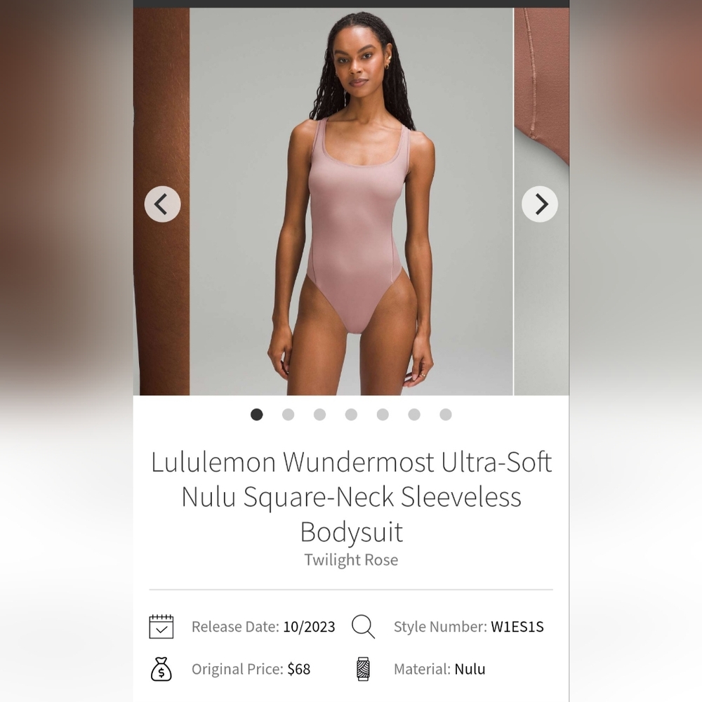 lululemon athletica Women's Twilight Rose Bodysuit